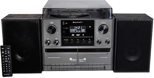 Soundmaster MCD5600SW Πικάπ με Direct Drive και Προενίσχυση Ασημί