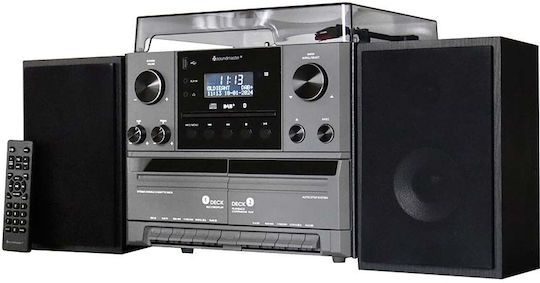 Soundmaster MCD5600SW Πικάπ με Direct Drive και Προενίσχυση Ασημί