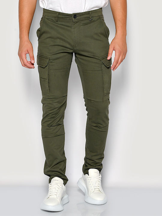 Brokers Jeans Herrenhose Cargo in Normaler Passform Dark Oil