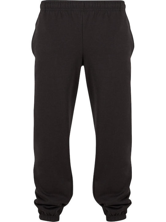 Basic Essential Παντελόνι Φόρμας με Λάστιχο Black
