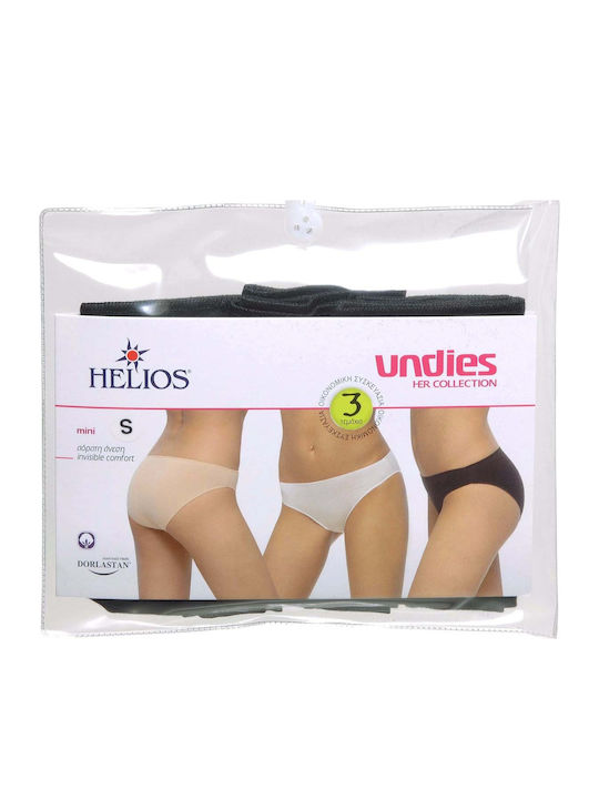 Βαμβακερά Women's Slip 3Pack Tan, Black