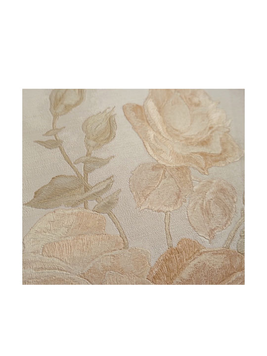 Floral Wallpaper with Metallic Embossed Elements SIRPI 15603