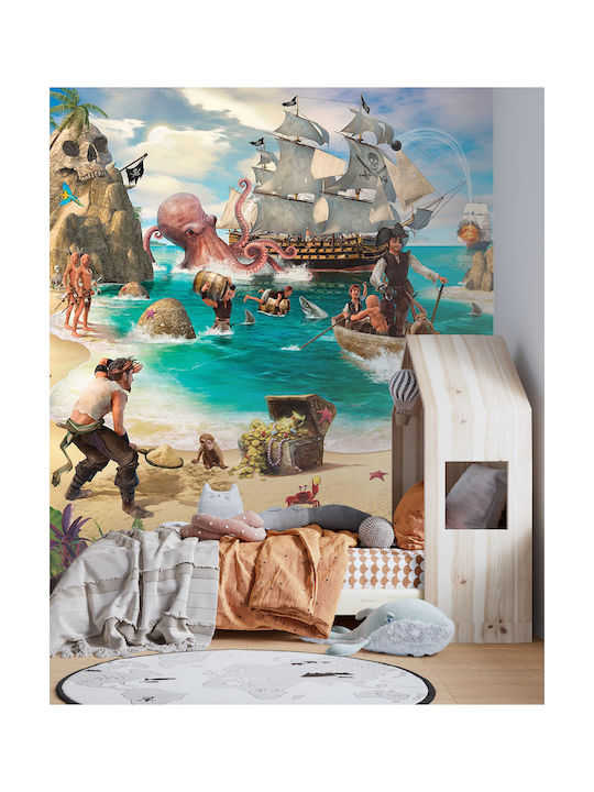 Wallpaper for Kids' Room - Pirates Treasure, 202x244cm