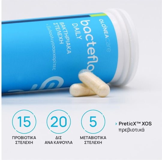 Olonea Bacteflora Daily with Probiotics and Prebiotics 30 veg. caps