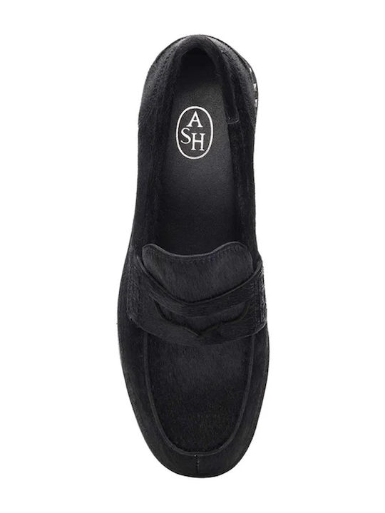 Combo Leather Women's Loafers in Black Color