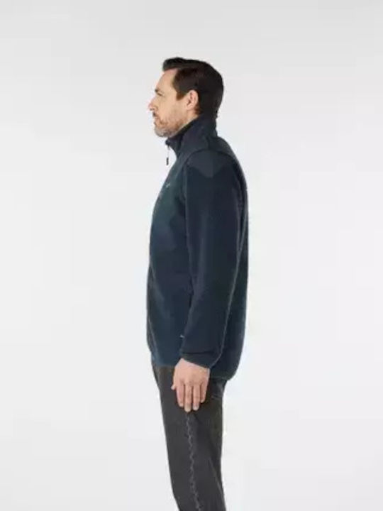 Musto Men's Fleece Cardigan with Zipper Navy