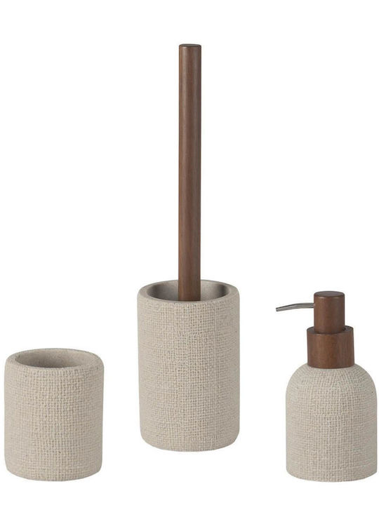 Andrea House Plastic Toilet Brush Beige