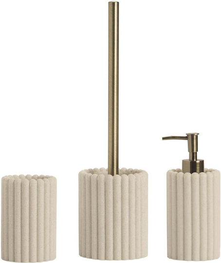 Andrea House Plastic Toilet Brush Beige