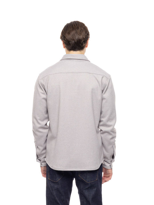 Cover Jeans Men's Shirt Overshirt Long Sleeve Grey