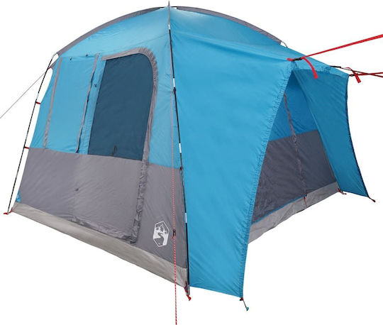 vidaXL Camping Tent Blue for 4 People 314x314x240cm