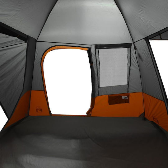 vidaXL Car Camping Tent Gray for 4 People 314x314x240cm