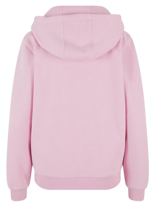 Women's Sweatshirt Jacket Hooded Soft Pink