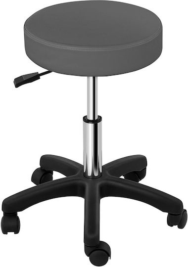 Physa Aversa Gray Rolling Cosmetic Stool