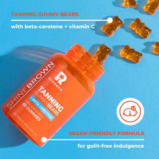 Byrokko Shine Brown Beta Carotene Tanning Enhancing Gummies 150g