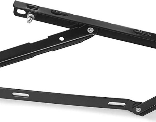 Emuca Set Lifting Mechanisms Canape Beds Front System 135 Cm 13,77 Inch Black Painted Steel