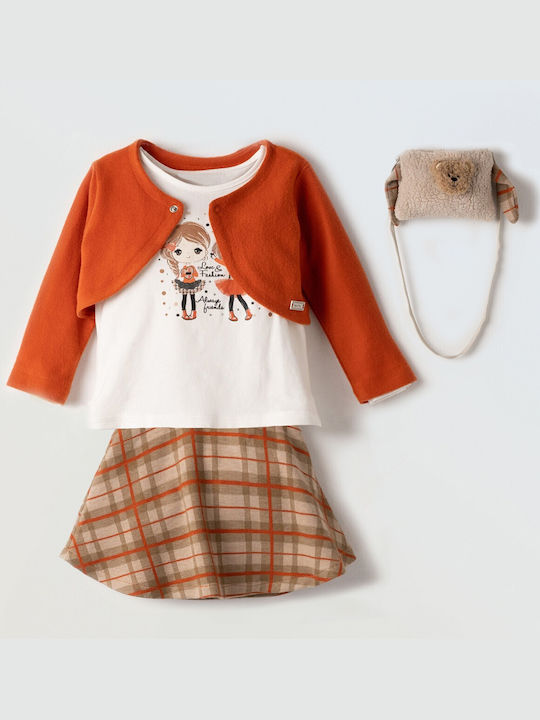 Evita Kids Set with Skirt Winter 3pcs PAPER