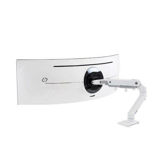Ergotron HX Stand Desk Mounted Monitor up to 49" with Arm White