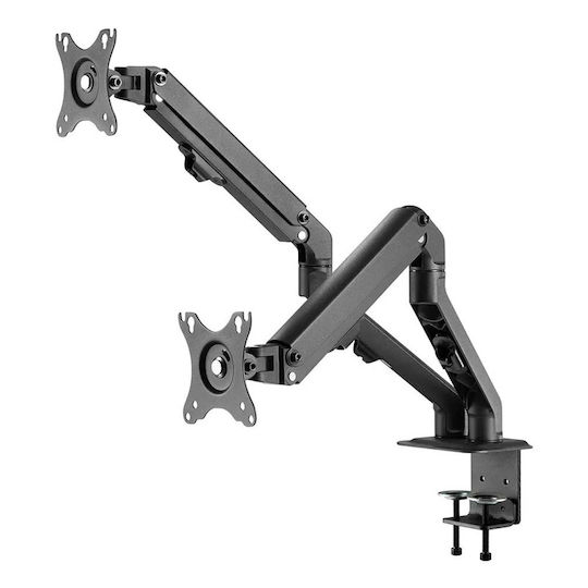 Newstar Stand Desk Mounted for 2 Monitors up to 27" with Arm (FPMA-D650DBLACK)
