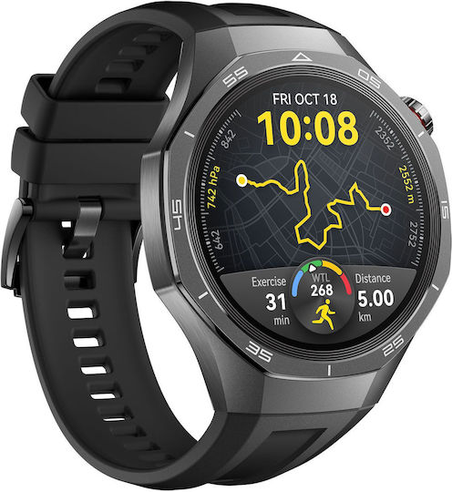Huawei Watch GT 5 Pro Titan 46mm Wasserdicht mit Pulsmesser (Schwarz)