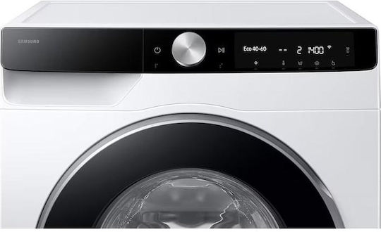 Samsung Πλυντήριο Ρούχων 9kg με Τεχνολογία Ατμού 1400 Στροφών Ecobubble WW90DG6U25LKU4