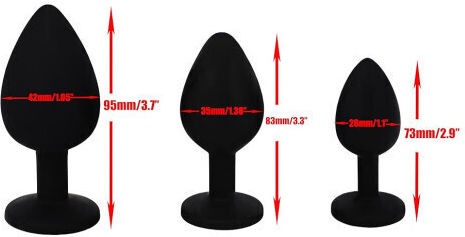 Naughty Toys Dop Anal Neagră