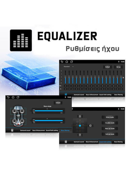 Kirosiwa Car Audio System for Ford Tourneo Courier 2014 (Bluetooth/USB/AUX/WiFi/GPS/Apple-Carplay/Android-Auto) with Touch Screen 9"