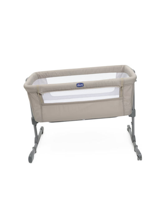 Chicco Cradle with Mattress, Side Opening, and Wheels Dune Re Lux