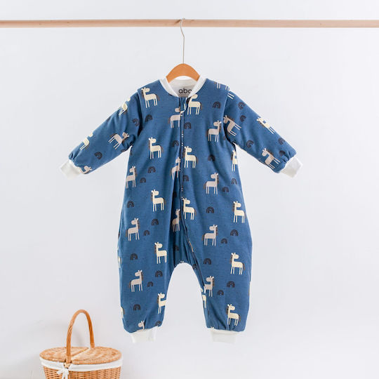 abo Winter Sleeping Bag with Feet 2.5 Tog Giraffe with Detachable Sleeves