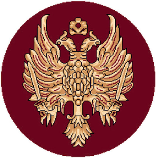 Isexan Atlantis 1000 - Orthodoxia Църковен килим кръгъл Red с диаметър 100εκ. 40-1010-1000