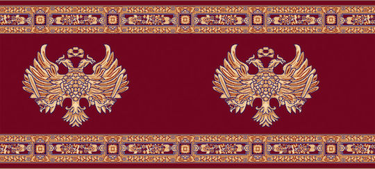Isexan Atlantis 1000 - Orthodoxia Църковен килим кръгъл Red с диаметър 100εκ. 40-1010-1000