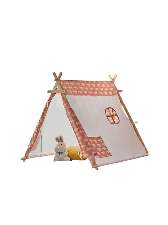 Herokids Παιδική Σκηνή Ινδιάνικη House Ροζ