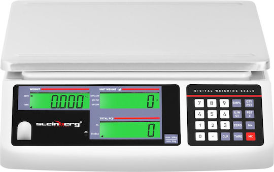 Gewerbliche LCD-Waage 30,5 x 22 cm 30 kg 1 g