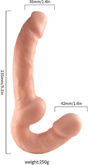 Fără bretele Strap On cu Dildo în Culoare Violet