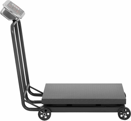 Industrial Platform Scale On Wheels 600 Kg 100 G Lcd