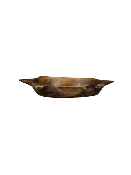 Schildkröten-Holztablett Braun 38x23xh13cm C470897