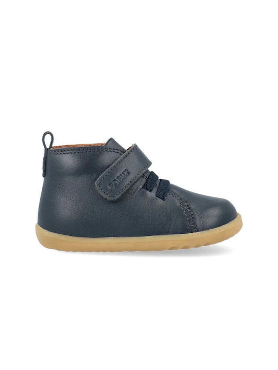 Bobux Kids Leather Boots with Lace Navy Blue