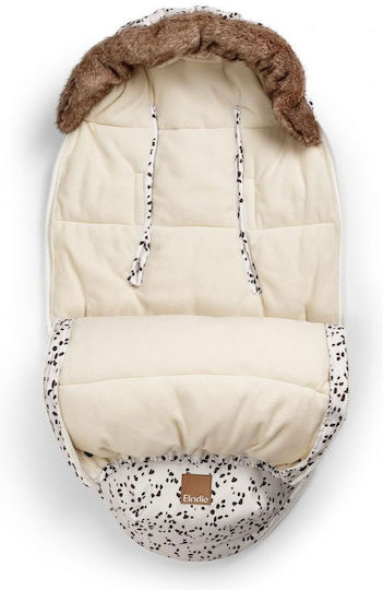Elodie Details Dalmatian Dots Universal Waterproof Stroller Footmuff 97x52cm Ecru