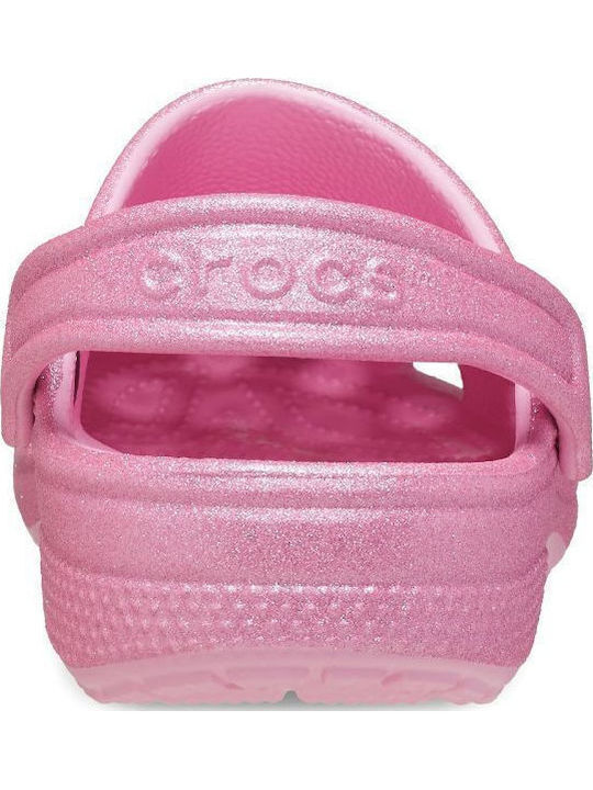 Classic Glitter Clog K Παιδικά Ανατομικά Σαμπό Θαλάσσης Ροζ