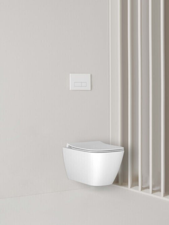 Ideal Standard +T500301 Toaletă montată pe perete Fără margine Fără capac Albă