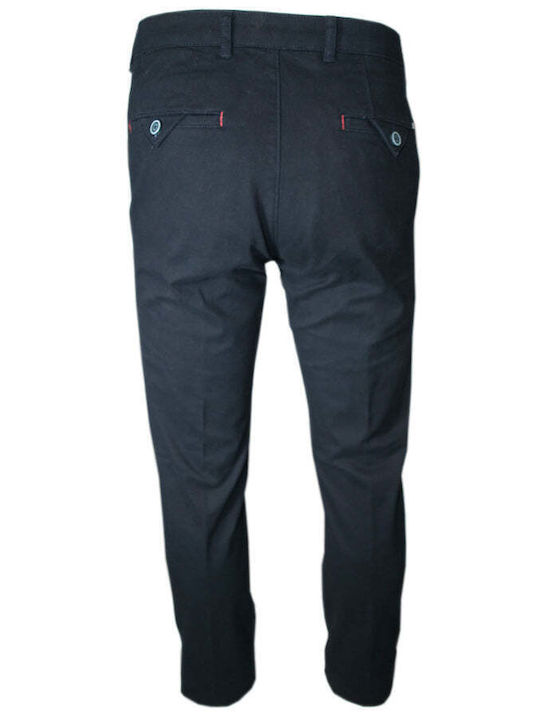 Luigi Morini Herrenhose Chino Navy