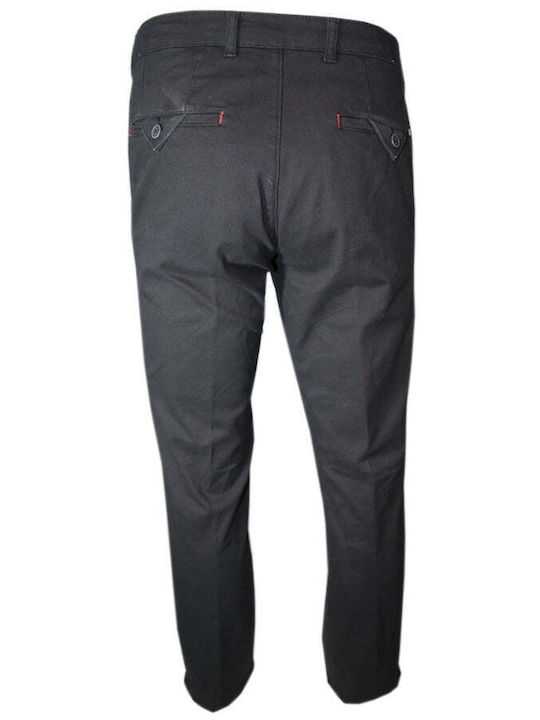 Luigi Morini Men's Trousers Chino Black