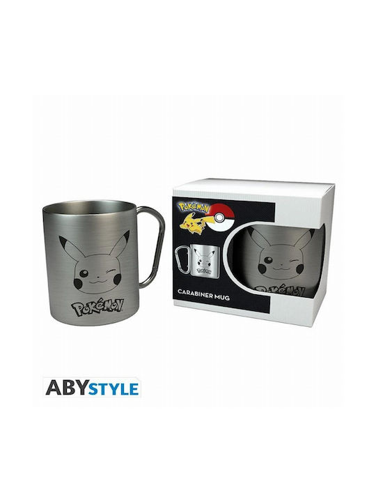 GB eye Pokemon Μεταλλική Κούπα Pikachu Tasse Metallisch Silber 250ml 1Stück