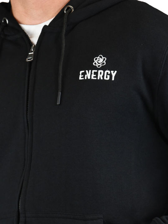 ENERGY HERREN-KAPUZENPULLOVER MR800-BLK