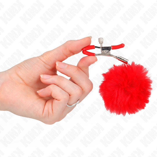 Kink Nipple Clamps in Red Color 2pcs
