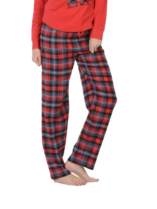 MEI Set Winter Women's Pajamas Red