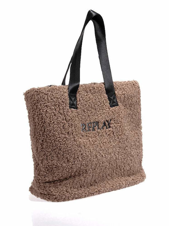 Replay Women's Bag Shoulder Beige