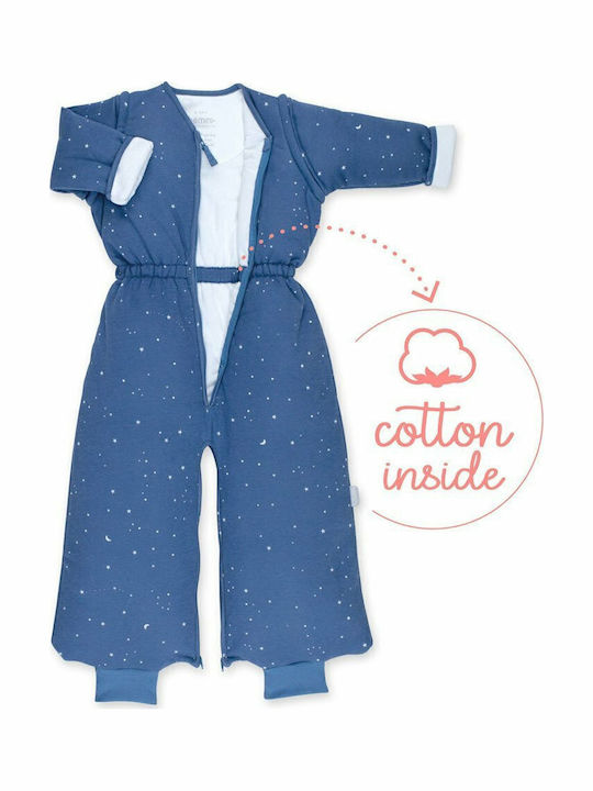 Bemini Winter Baby Footed Sleeper Magic Bag 3 tog Blue with Detachable Sleeves