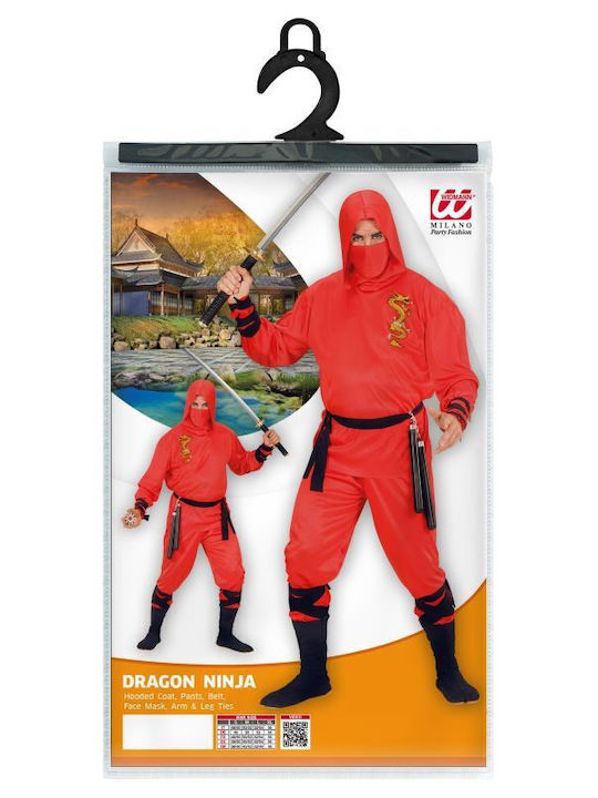 Adult Costume Red Dragon Ninja XL 01334