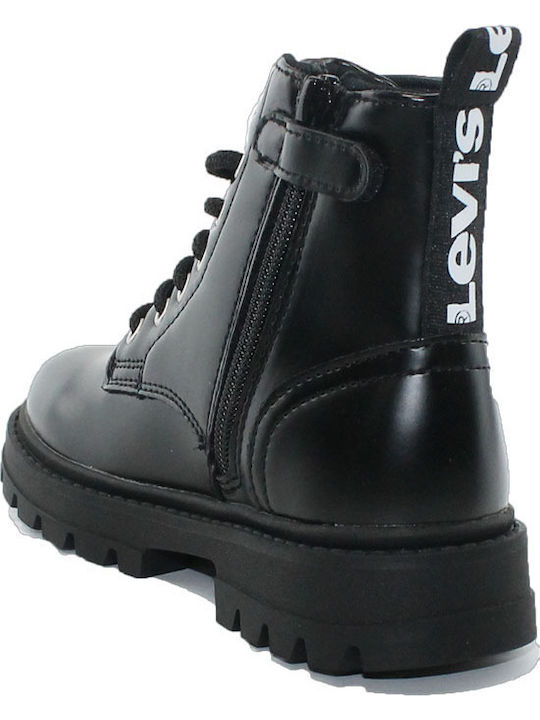 Pasadena Kids Boots with Laces Black