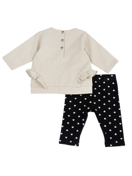 Chicco Kids Set with Leggings Winter 2pcs Beige